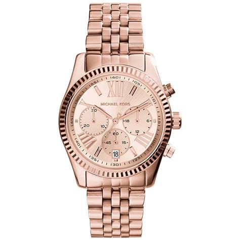 michael kors rose gold silver watch|rose gold mk watch women's.